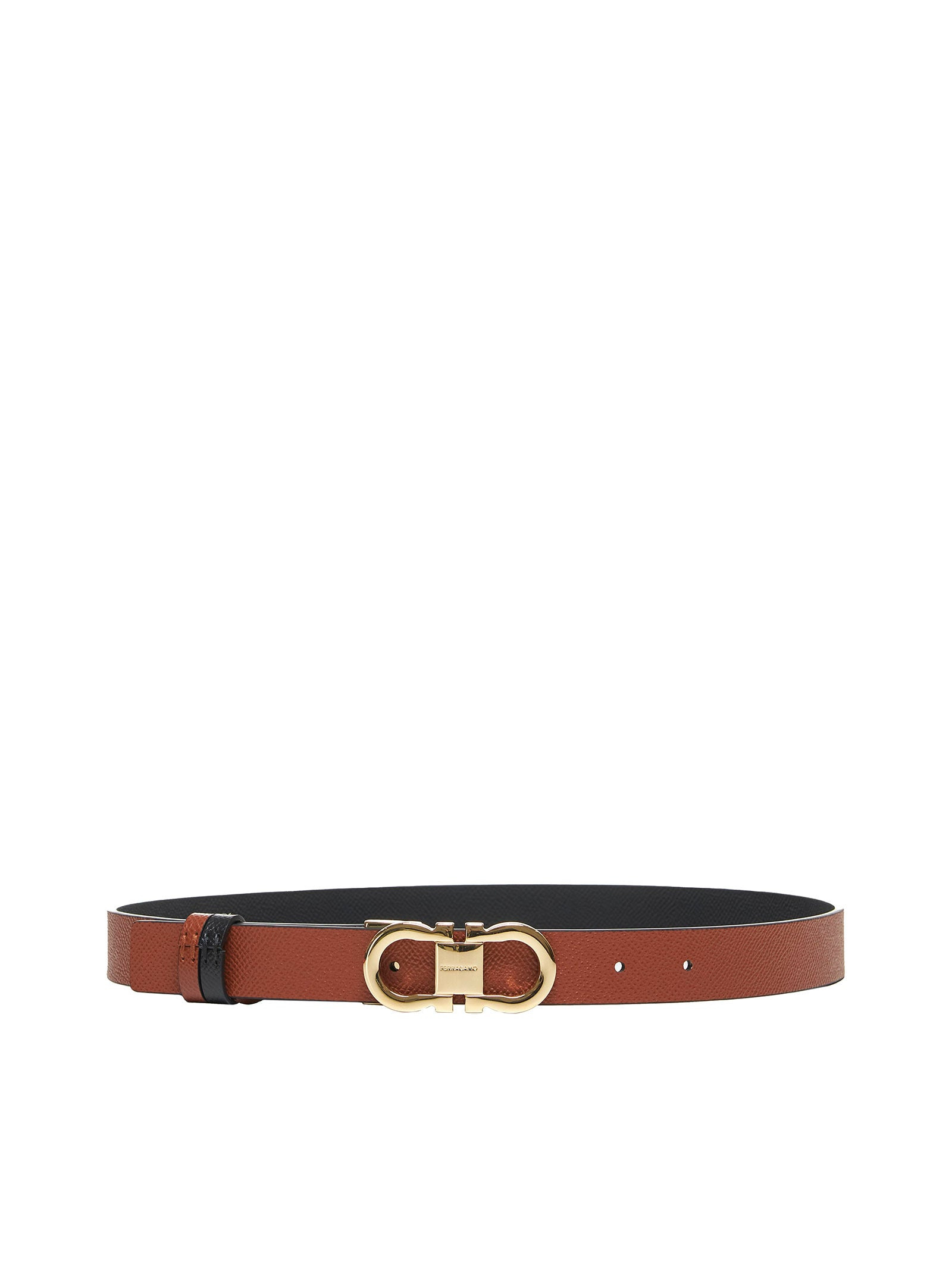Black Reversible Gancini belt - 3