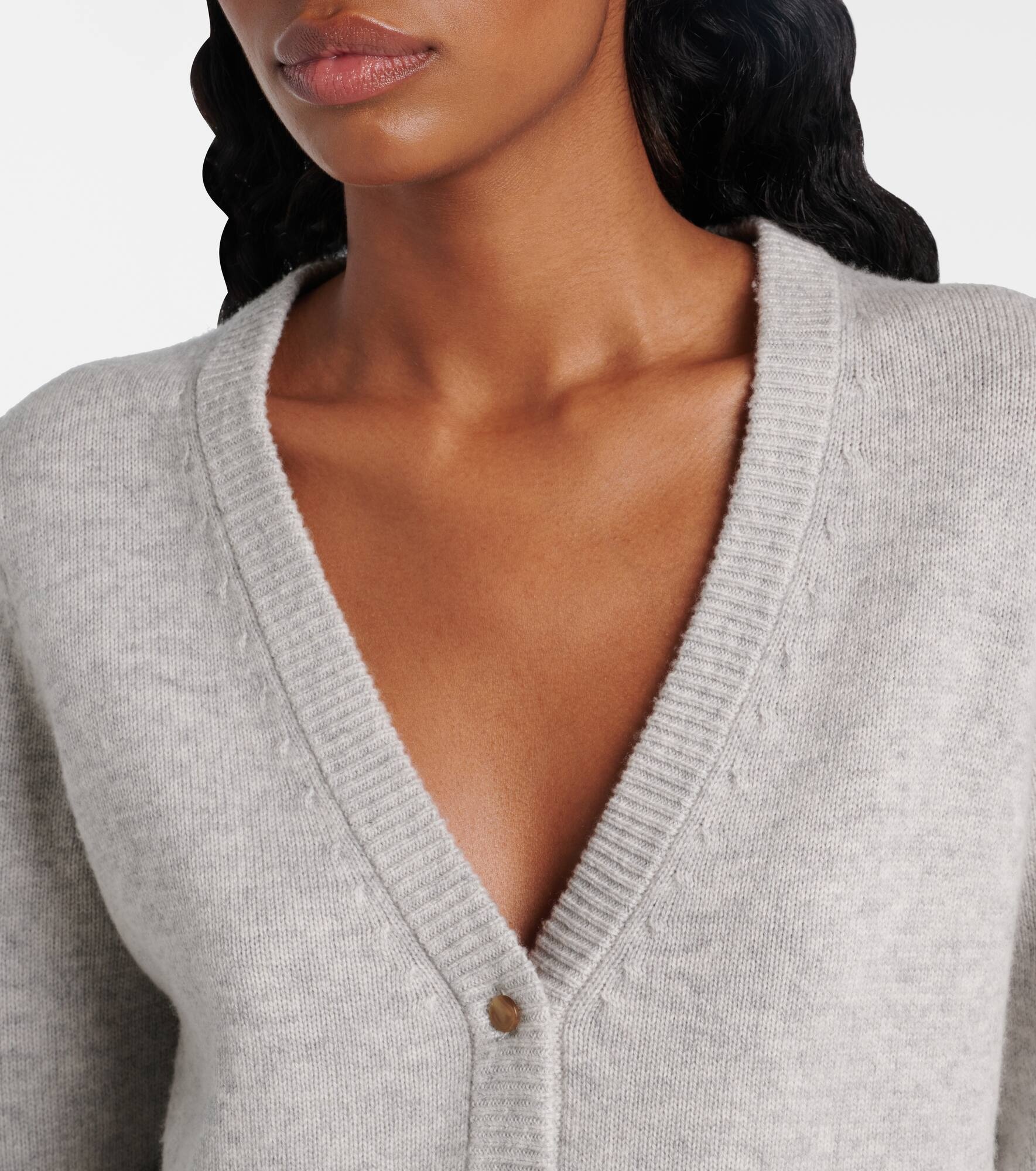 Wool and cashmere cardigan - 4
