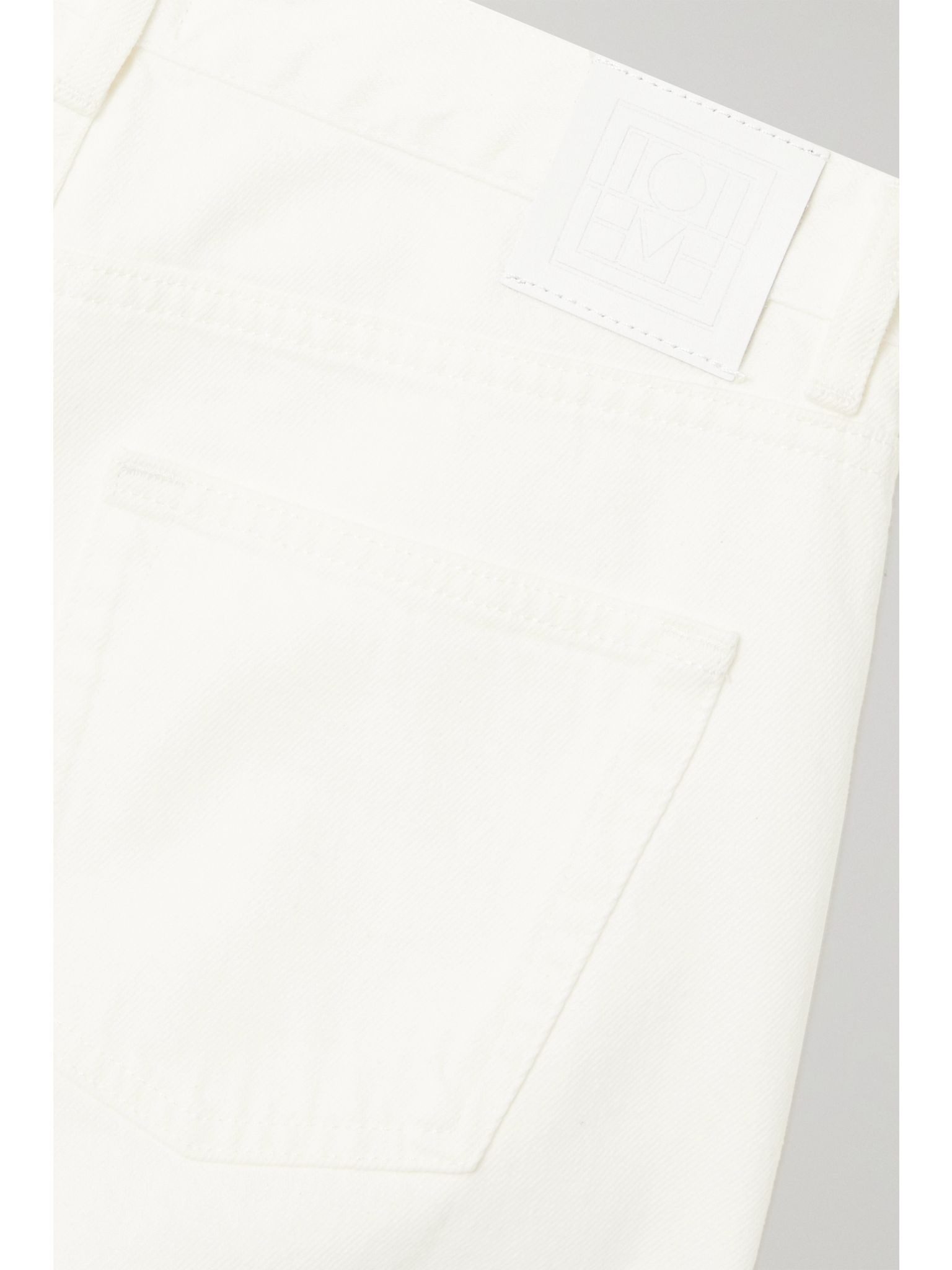 + NET SUSTAIN Twisted Seam high-rise straight-leg organic jeans Ecru - 6