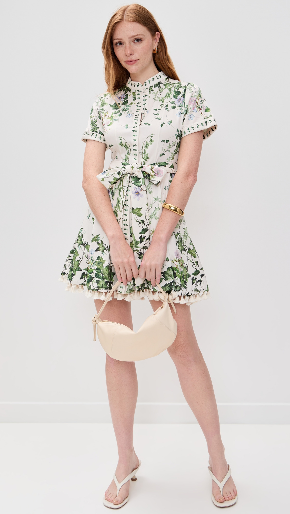 Lucy Rolled Sleeve Mini Shirt Dress - 4