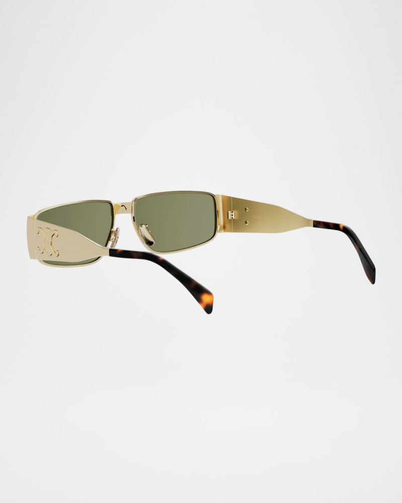 CELINE Triomphe Metal Rectangular Sunglasses outlook
