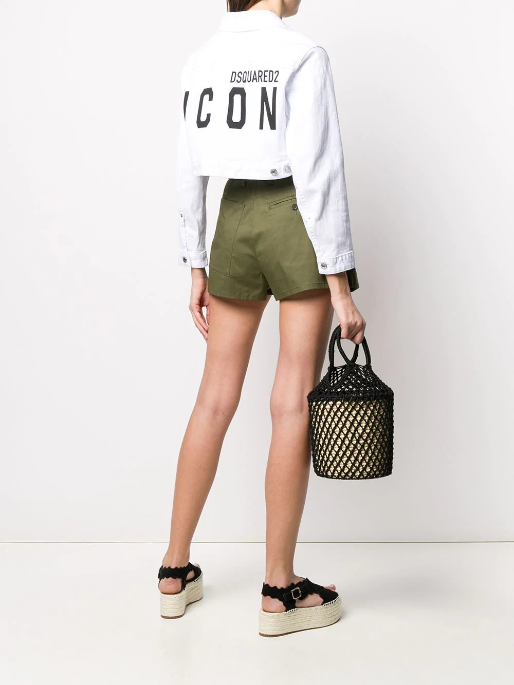 Icon cropped denim jacket - 2