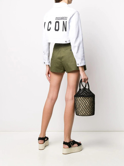 DSQUARED2 Icon cropped denim jacket outlook