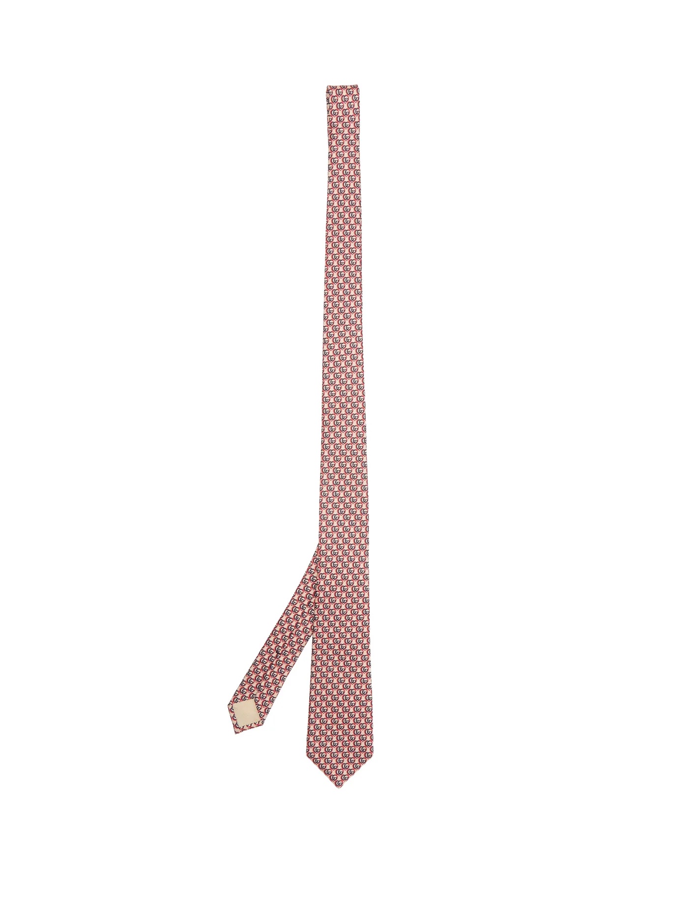 GG-heart silk tie - 1