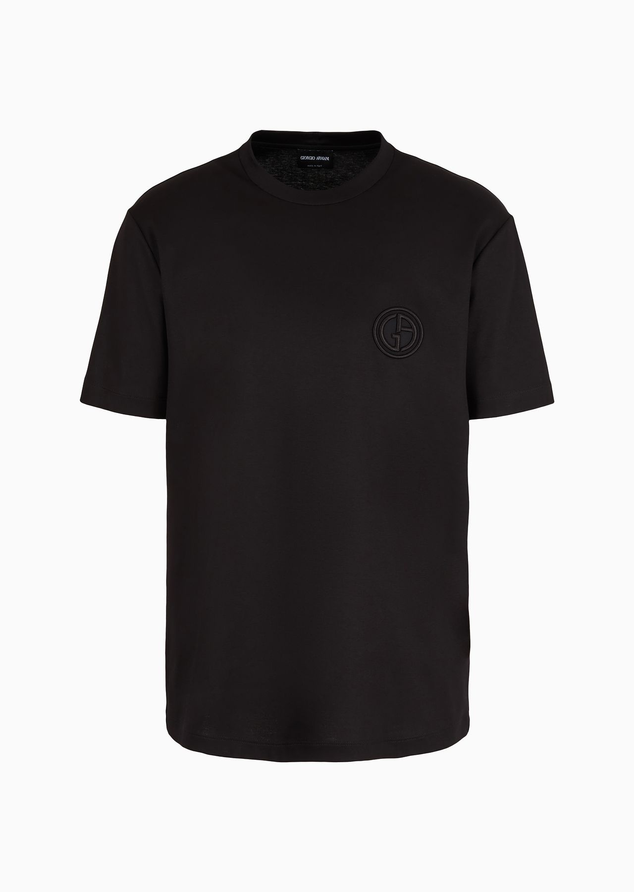 Pure cotton interlock crew-neck T-shirt - 1