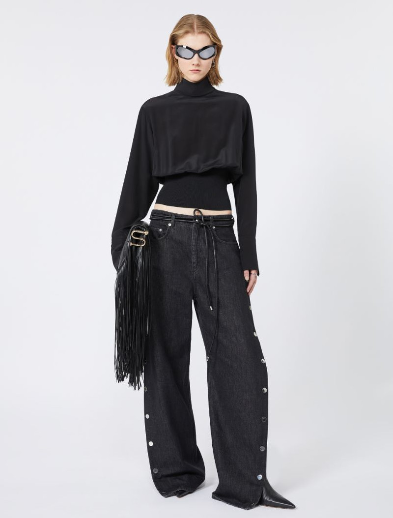 Sportmax Silk blouse - BLACK outlook