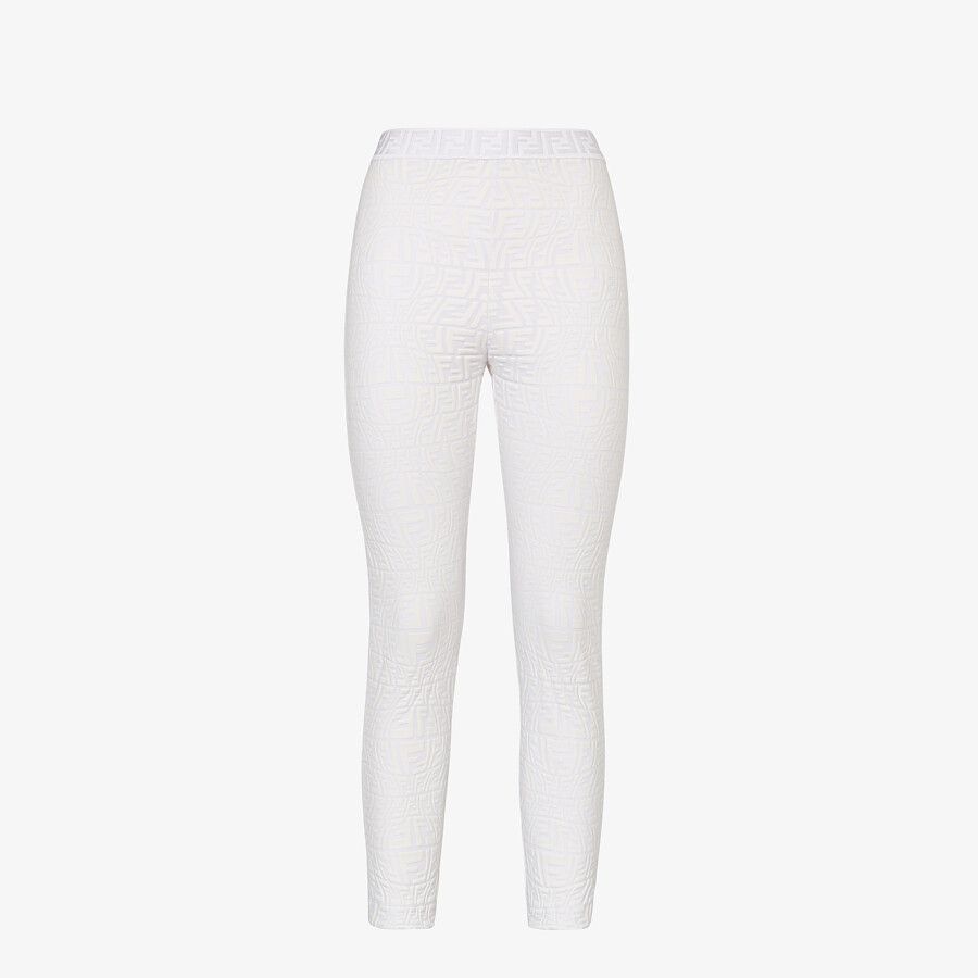 White tech fabric leggings - 1