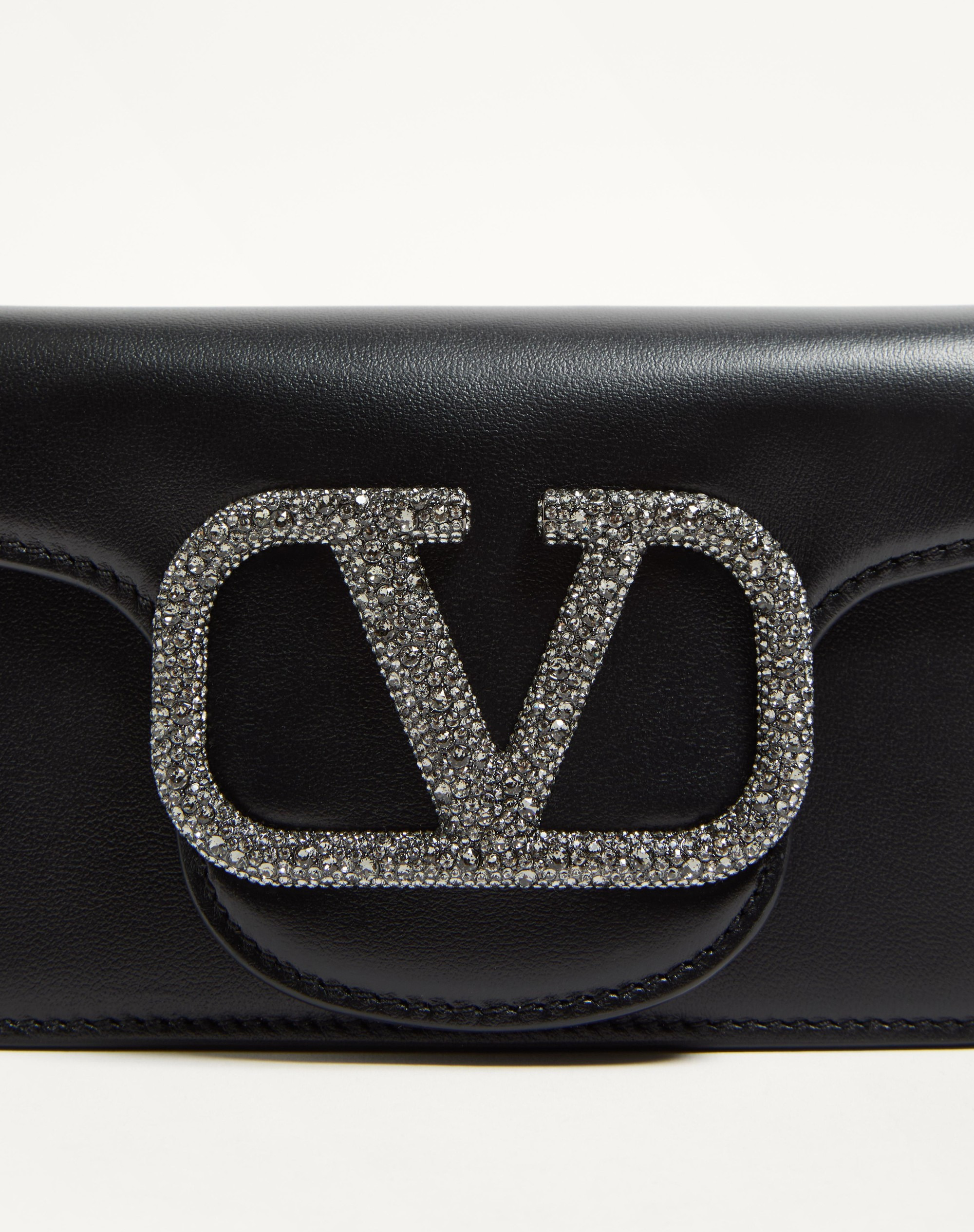 VALENTINO GARAVANI LOCÒ SMALL SHOULDER BAG WITH JEWEL LOGO - 6