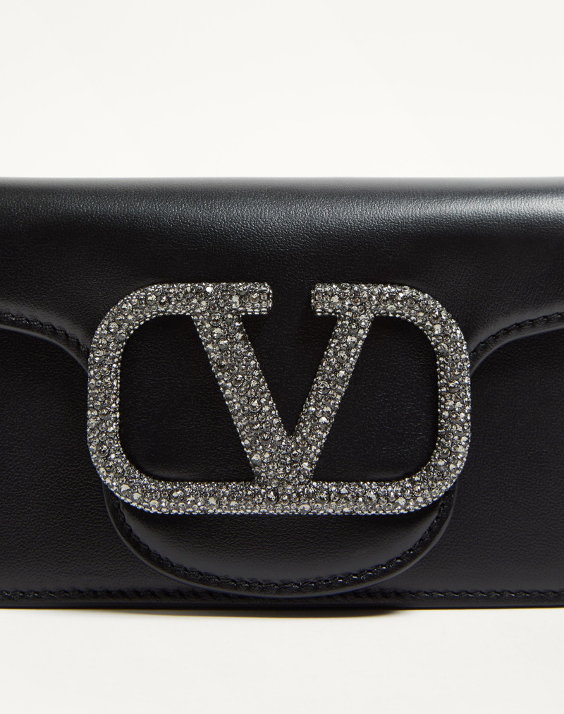 Valentino VALENTINO GARAVANI LOCÒ SMALL SHOULDER BAG WITH JEWEL LOGO outlook
