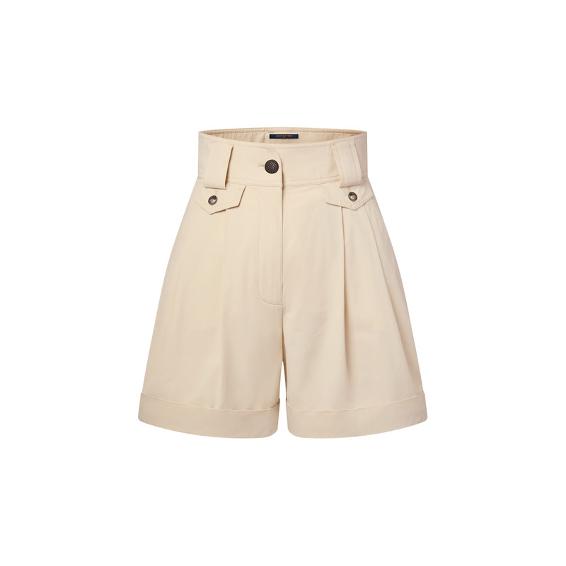 Cuffed Wide-Leg Shorts - 1