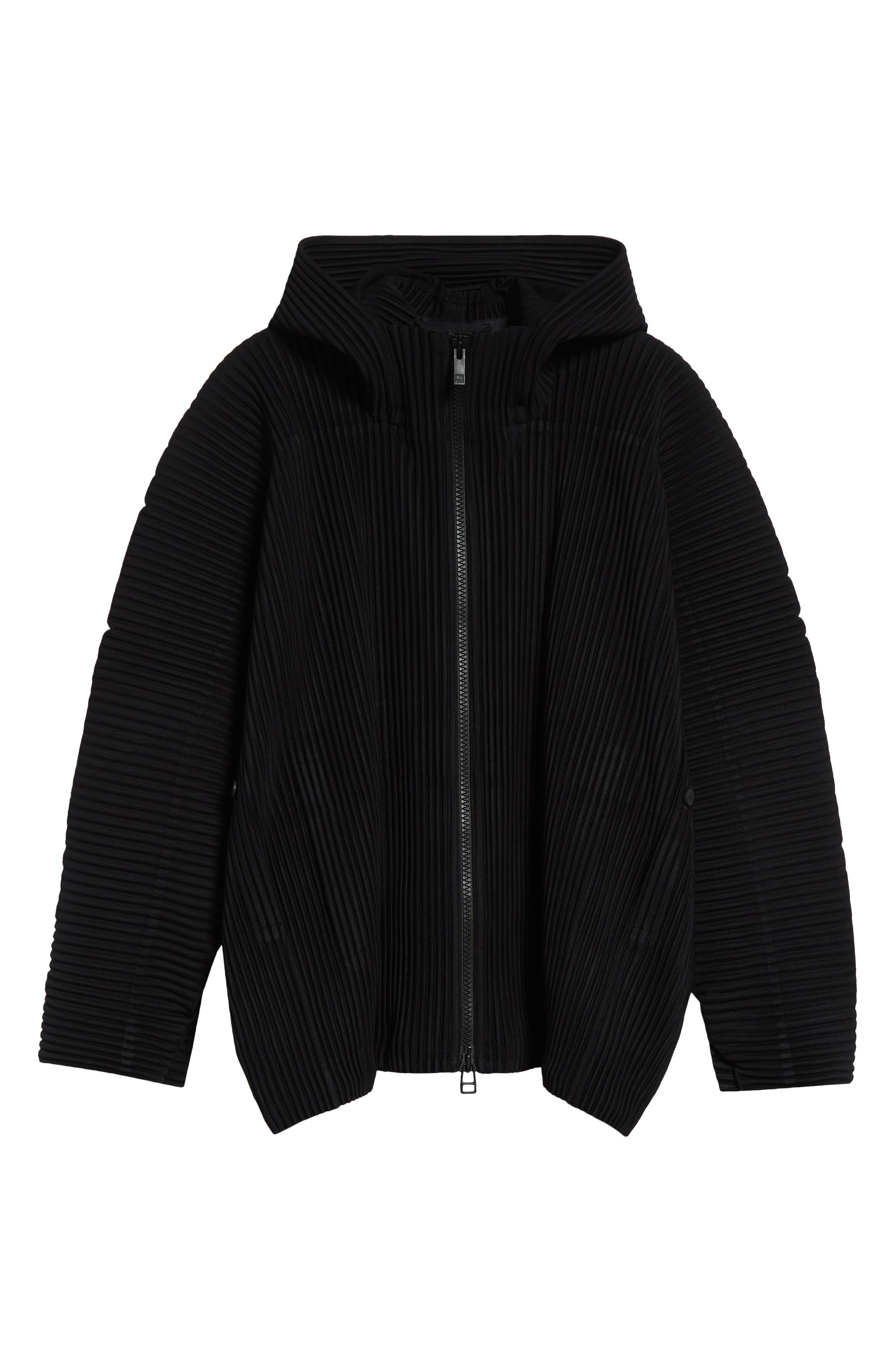 Homme Plissé Issey Miyake Monthly Colors May Pleated Hooded Jacket in Black at Nordstrom - 6