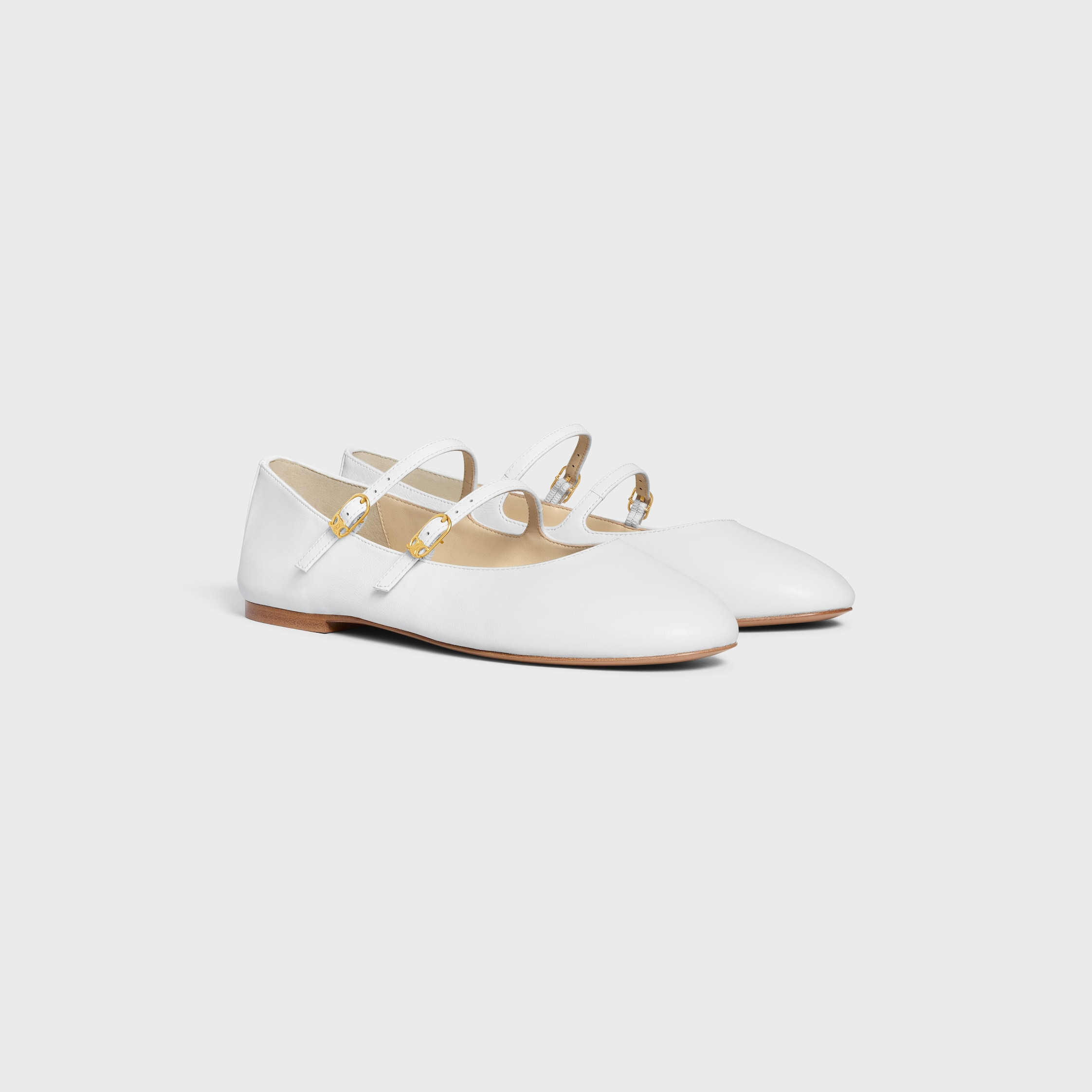 LES BALLERINES CELINE DOUBLE STRAP IN LAMBSKIN - 2