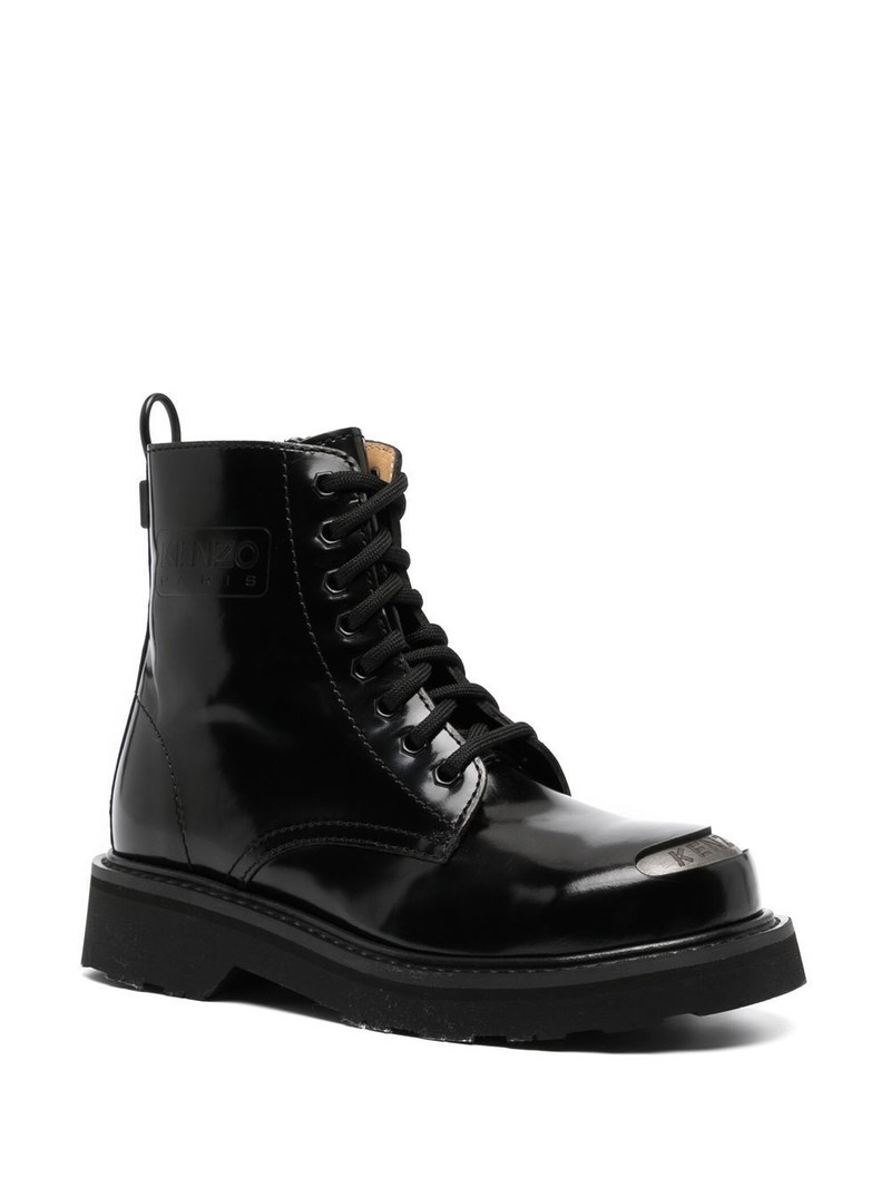 KENZO Kenzosmile leather ankle boots outlook