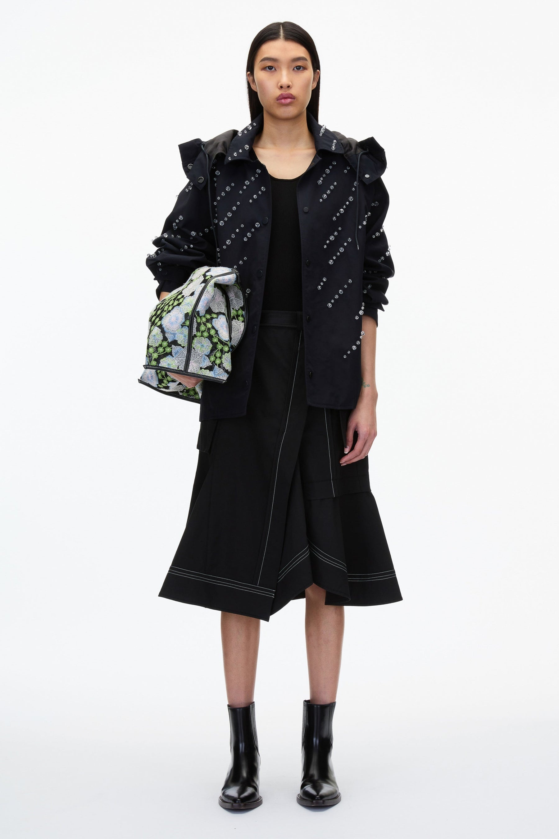 Rainfall Embroidered Anorak - 1