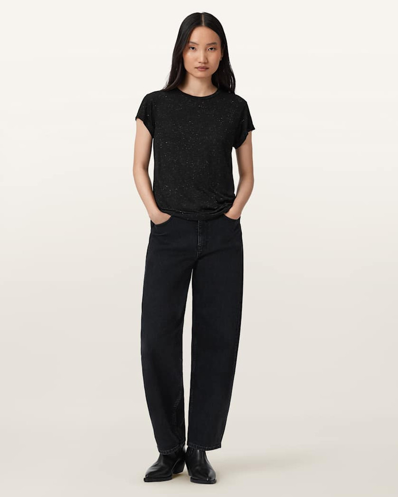 ANNA SHORT SLEEVE SHIMMER T-SHIRT 4
