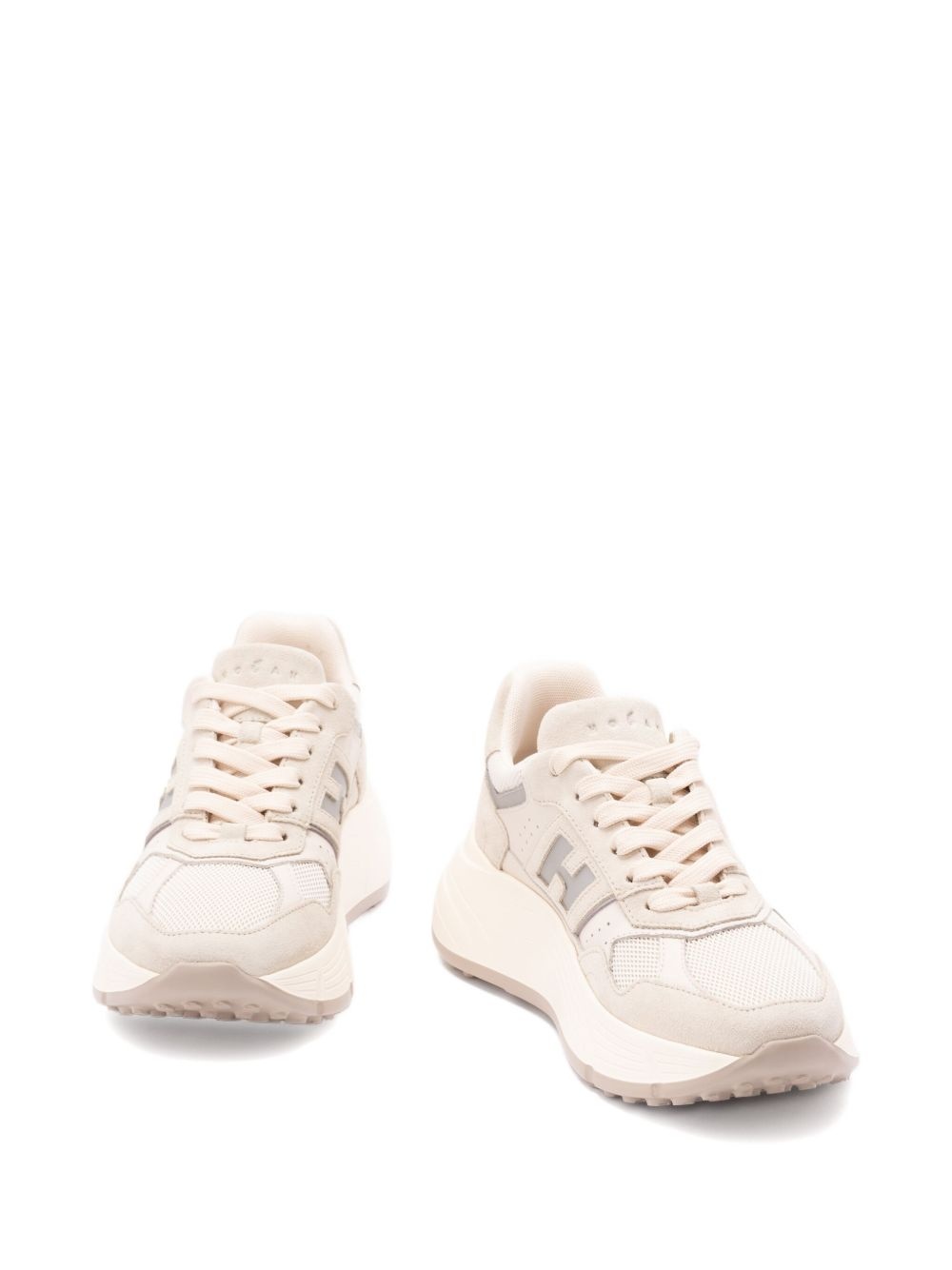 Hi-Fi panelled platform sneakers - 4