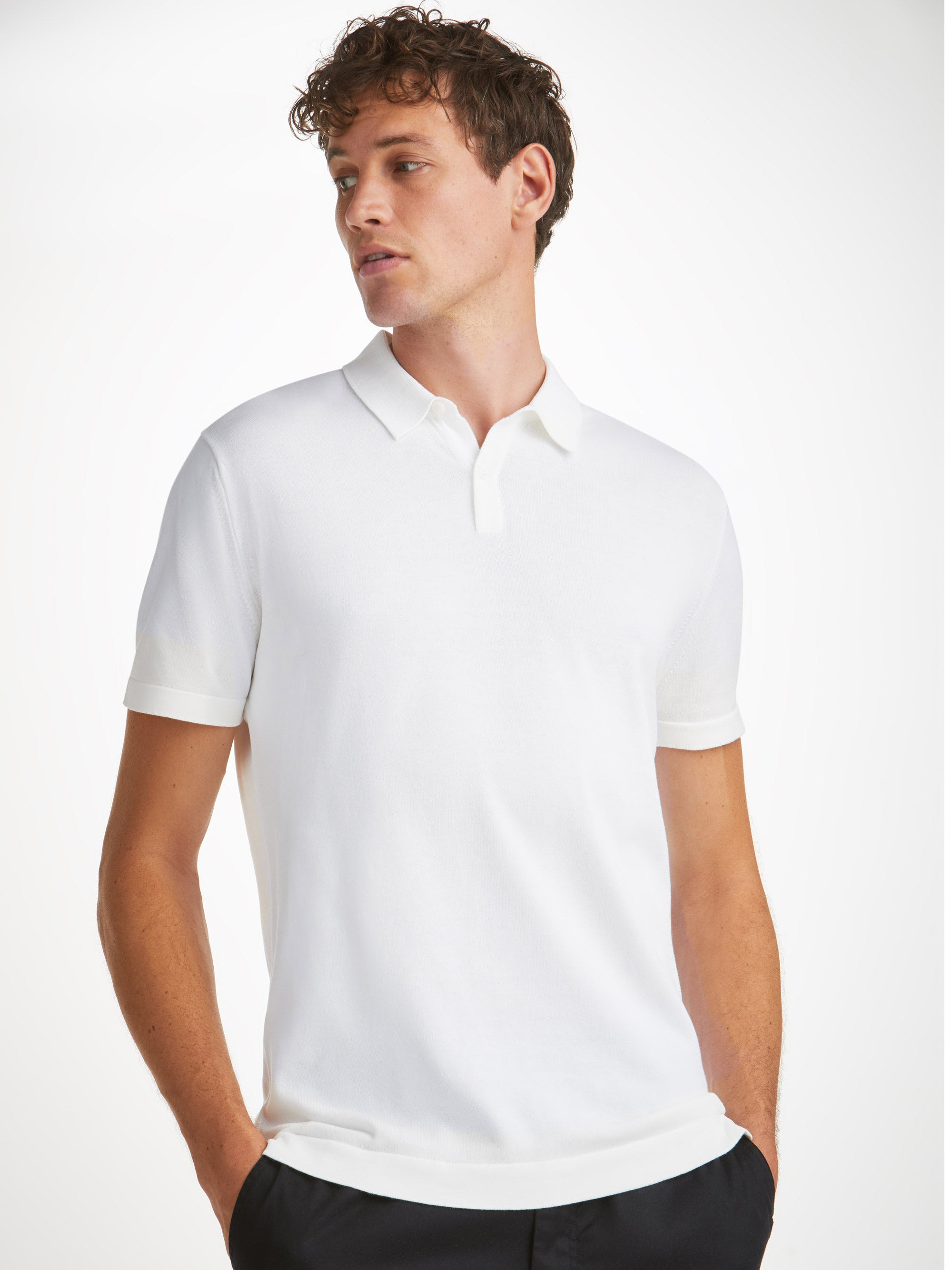 Men's Polo Shirt Jacob Sea Island Cotton White - 8