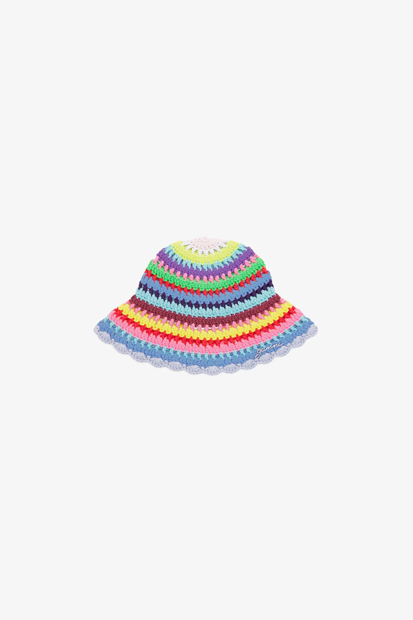 BUCKET HAT IN STRIPED CROCHET - 1