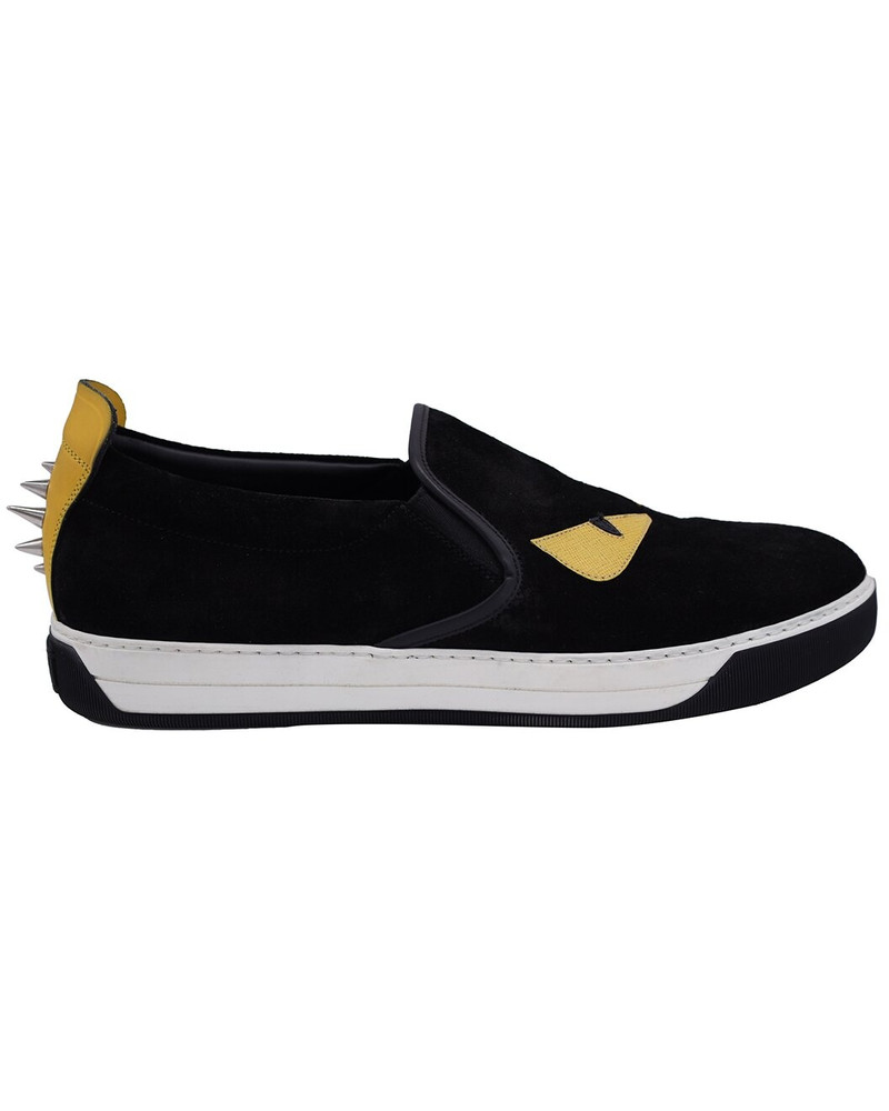 FENDI Men's Suede Monster Slip-On (Authentic Pre-Loved) - 1