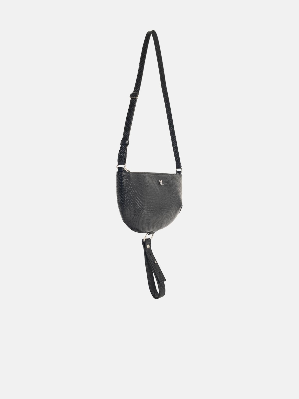 'HOLY ECLIPSE VIPER' BLACK LEATHER BAG - 2