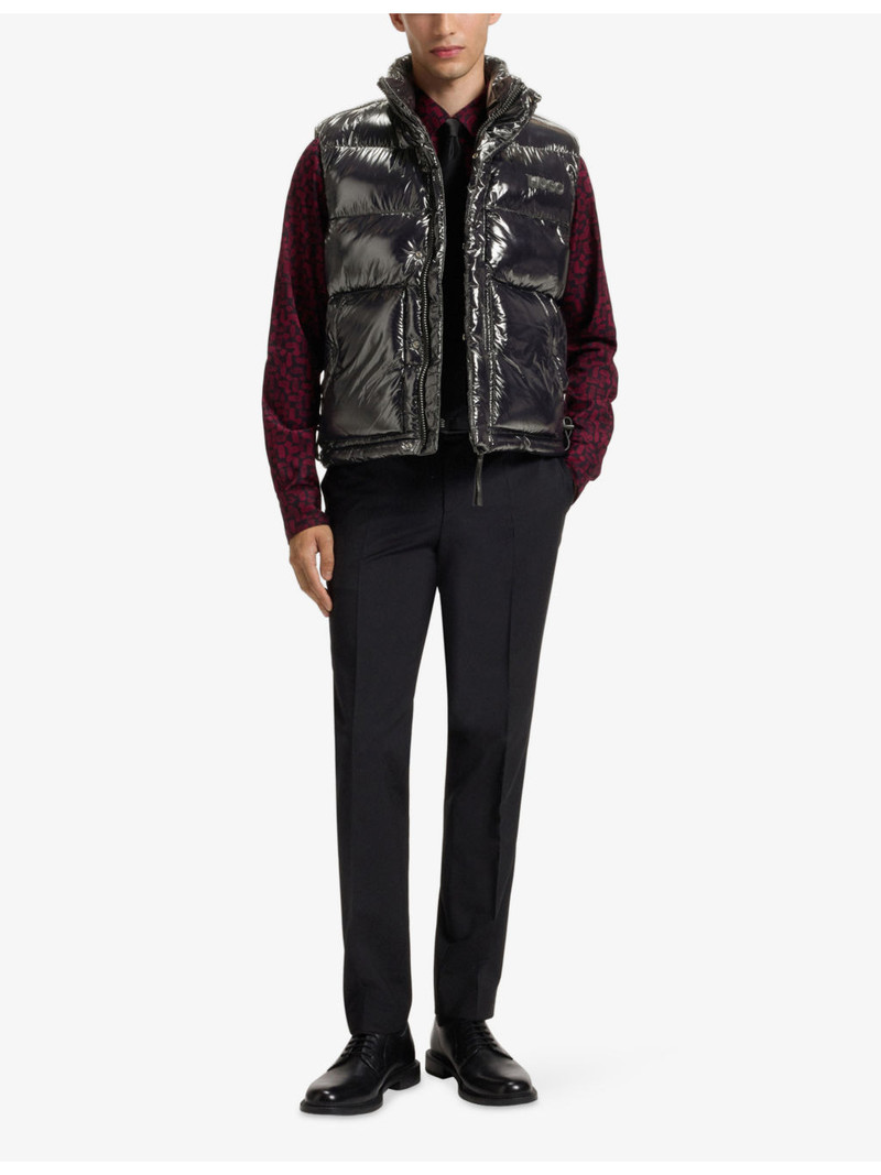 HUGO Branded Glossy Shell Gilet outlook