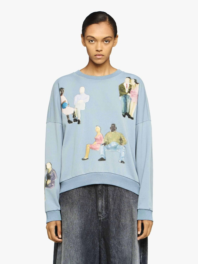 JW Anderson SWEATSHIRT WITH ALL OVER PRINT outlook