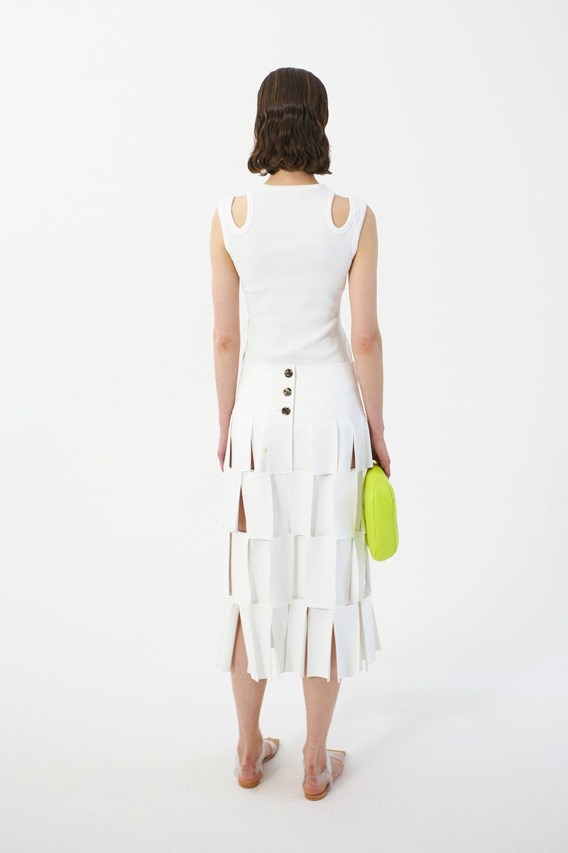 ORGANIC COTTON MULTI STRAP TANK TOP WHITE 11