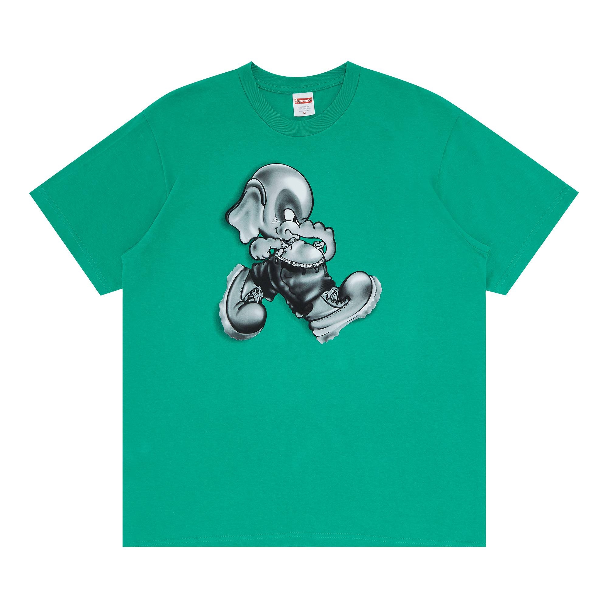 Supreme Supreme Elephant Tee Green REVERSIBLE