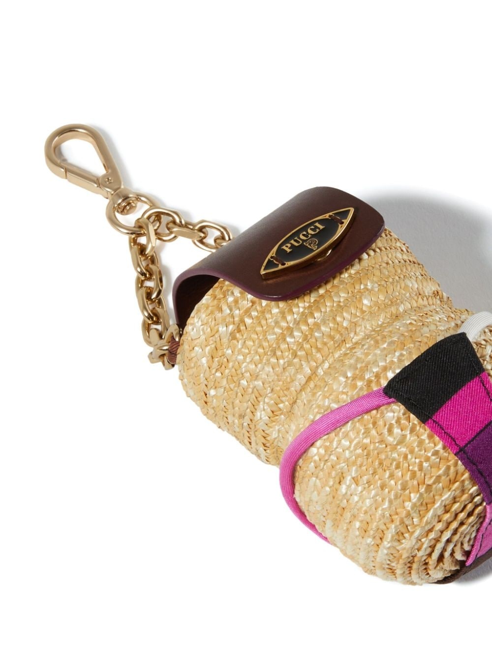 woven leather key chain - 3