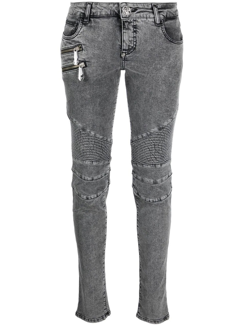 Bike low-rise skinny jeans 1