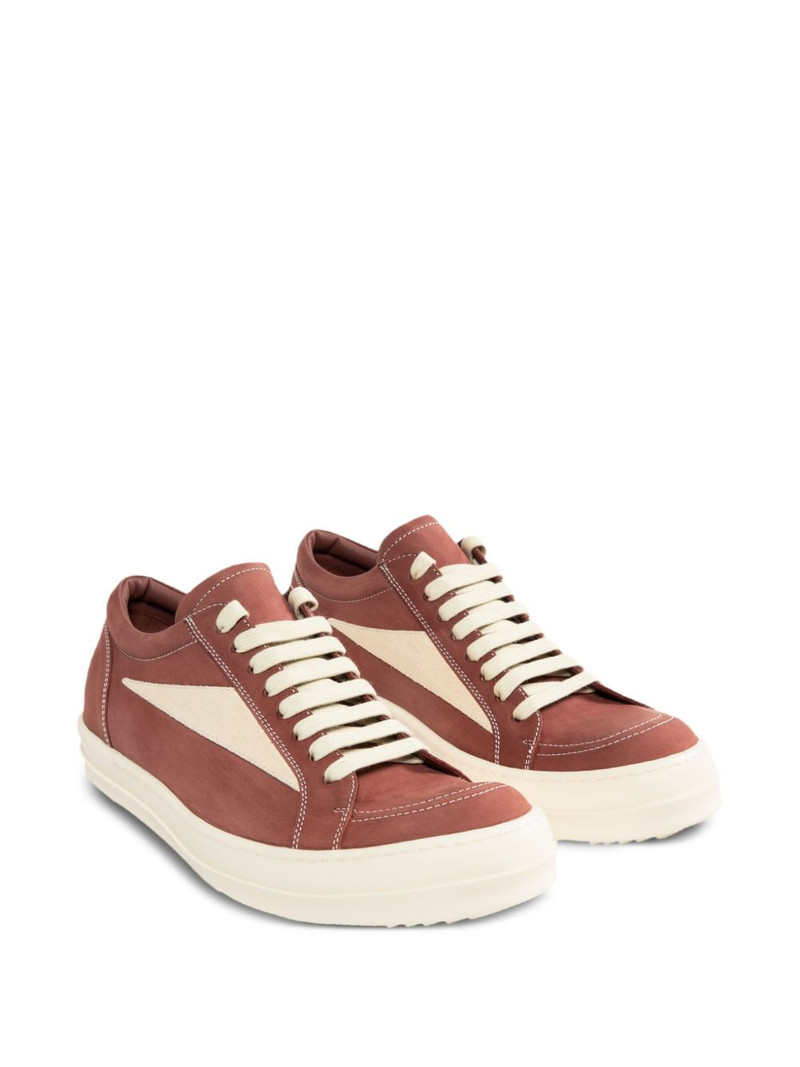 Rick Owens panelled lace-up sneakers outlook