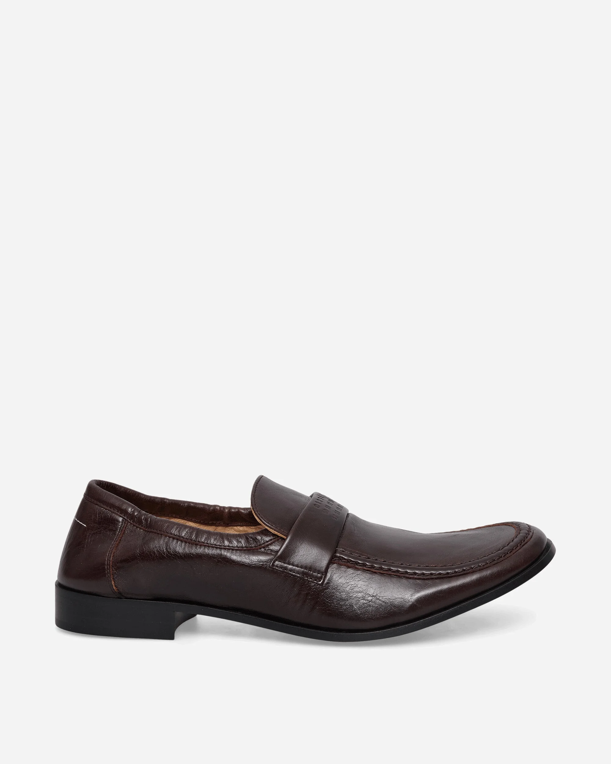 Men's Swing-Toe Leather Loafers Brown - 1