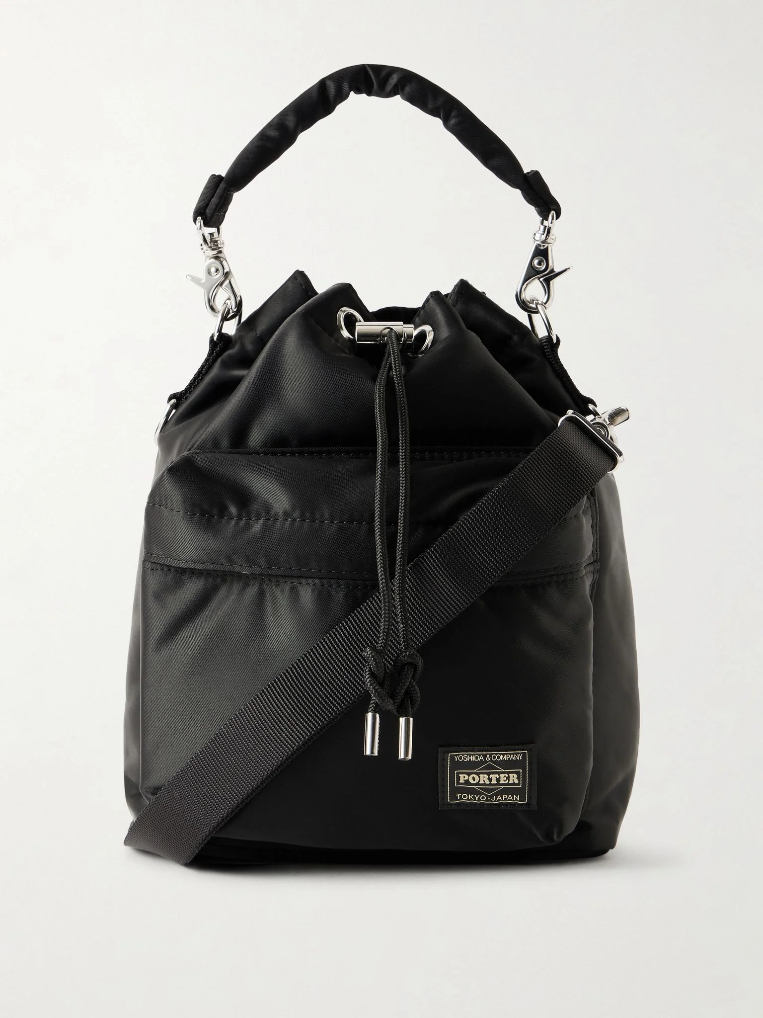 Balloon Nylon-Twill Messenger Bag Black - 1