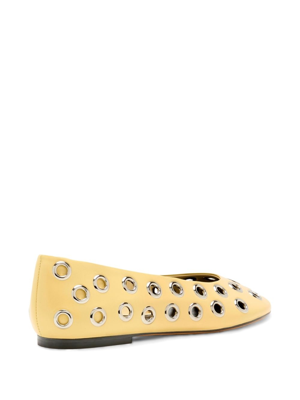 metal-eyelet detailing ballerinas - 3