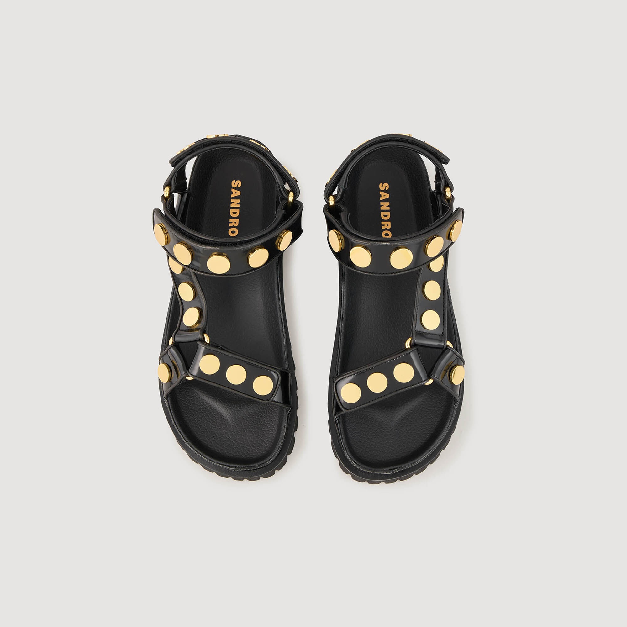 STUDDED SANDALS WITH TREAD - 3