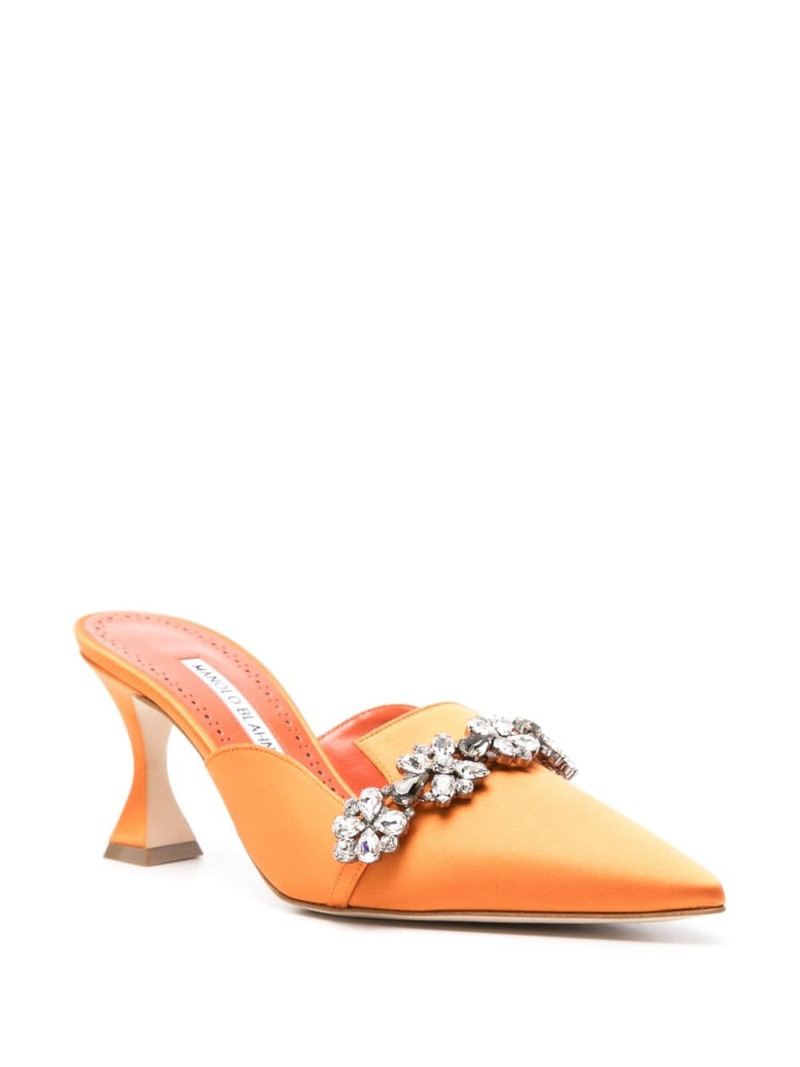 Manolo Blahnik 75mm Permu mules outlook