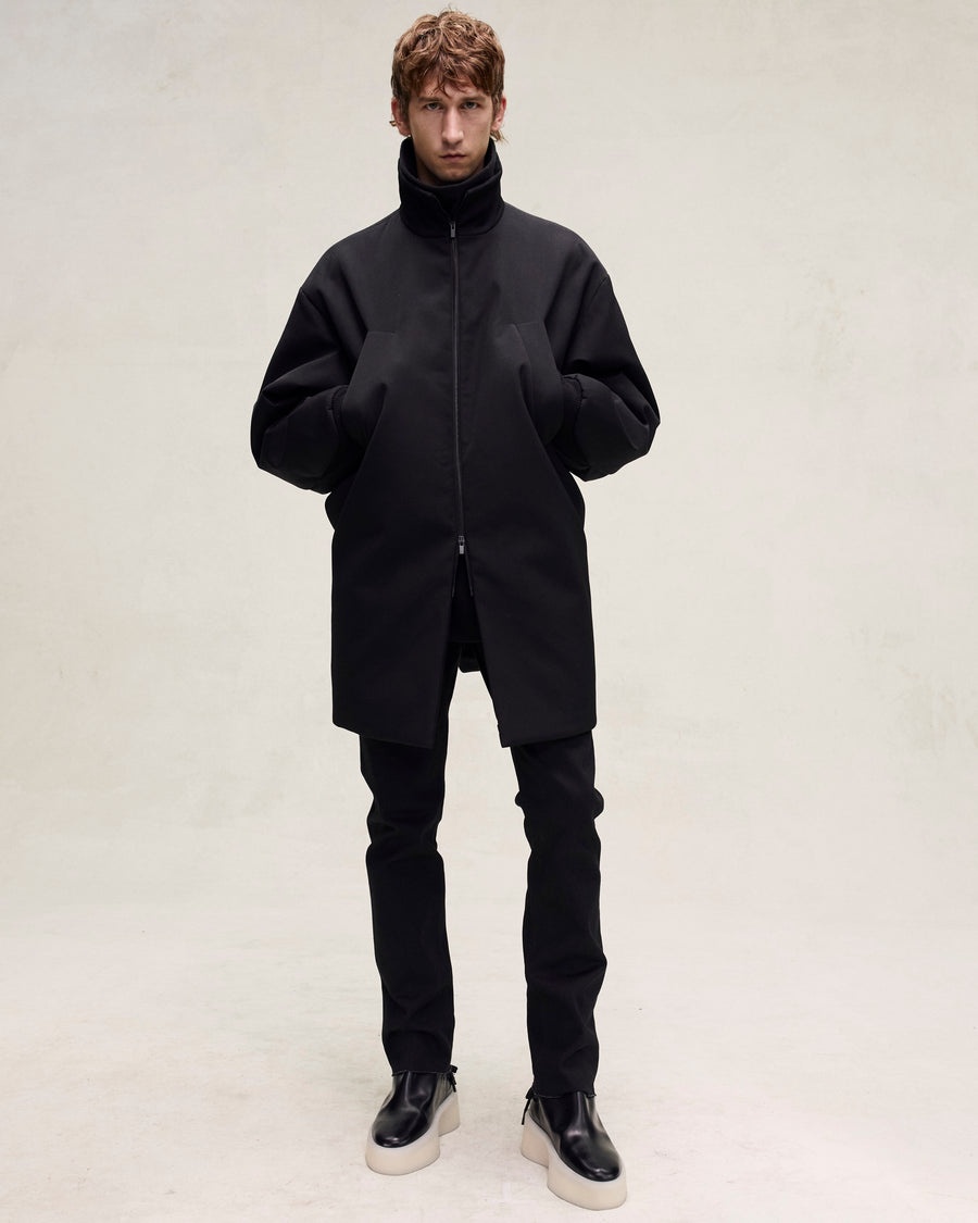 Weighted Twill Filled Car Coat - 5