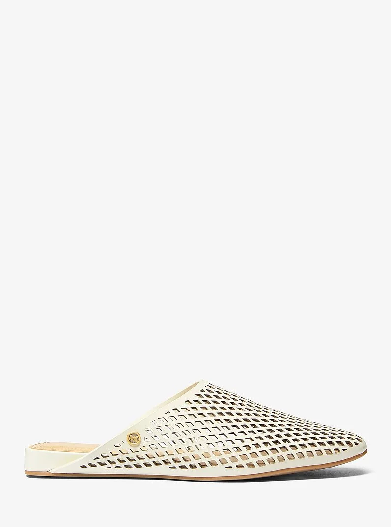Cady Perforated Leather Mule - 1
