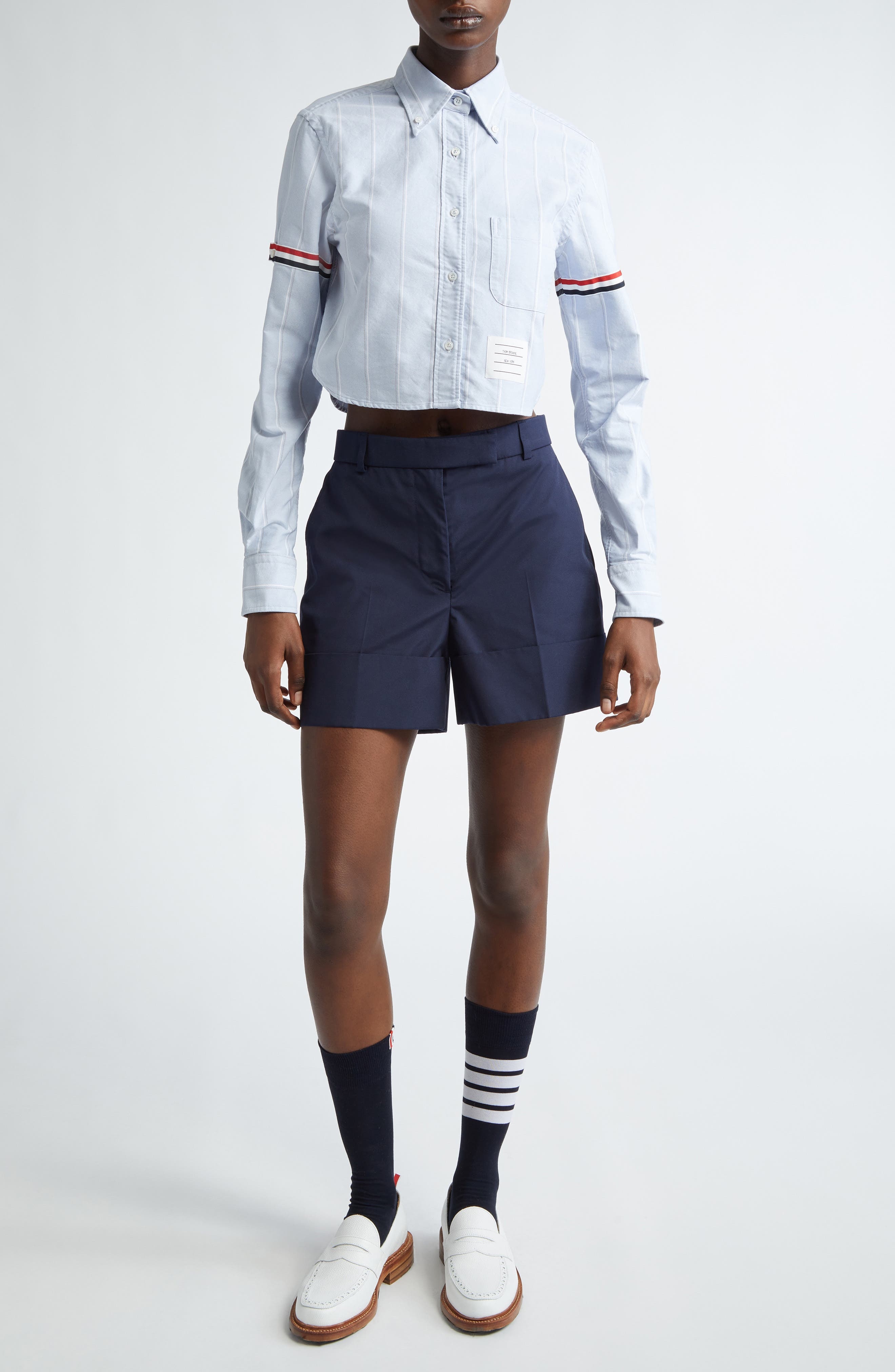Fit 2 Sack Cuff Hem Wool & Cashmere Shorts - 2