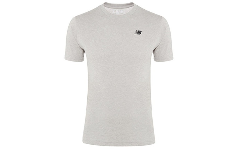 New Balance Men's New Balance Back Alphabet Casual Short Sleeve Gray MT91924-AGM - 1