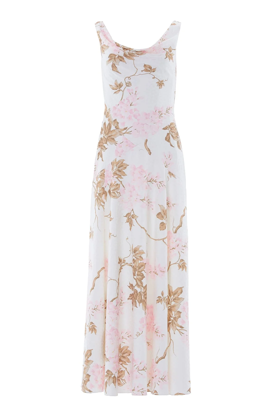 Wisteria Jacquard Cowl Neck Gown - 1