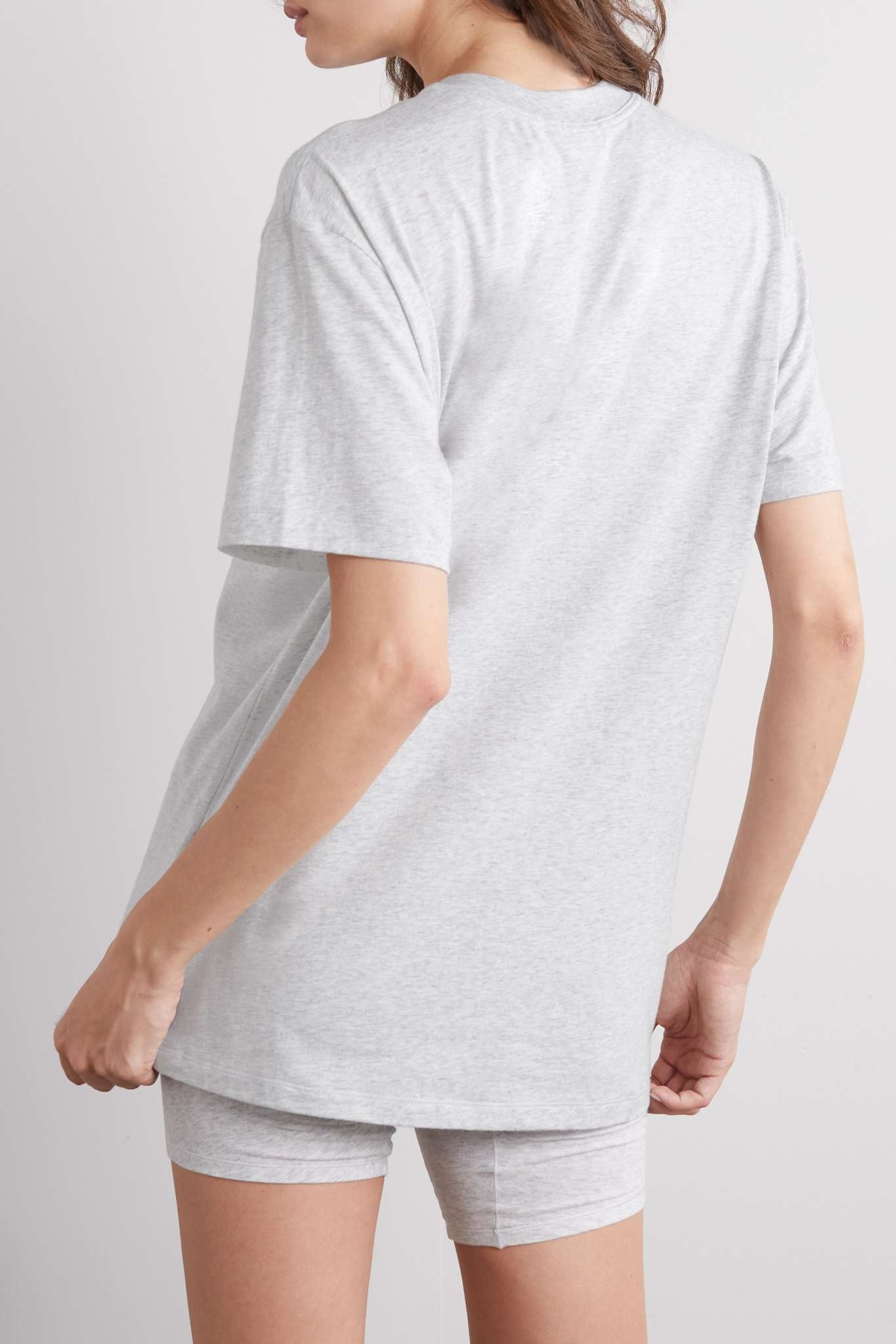 Boyfriend stretch-modal and cotton-blend jersey T-shirt - Onyx - 3