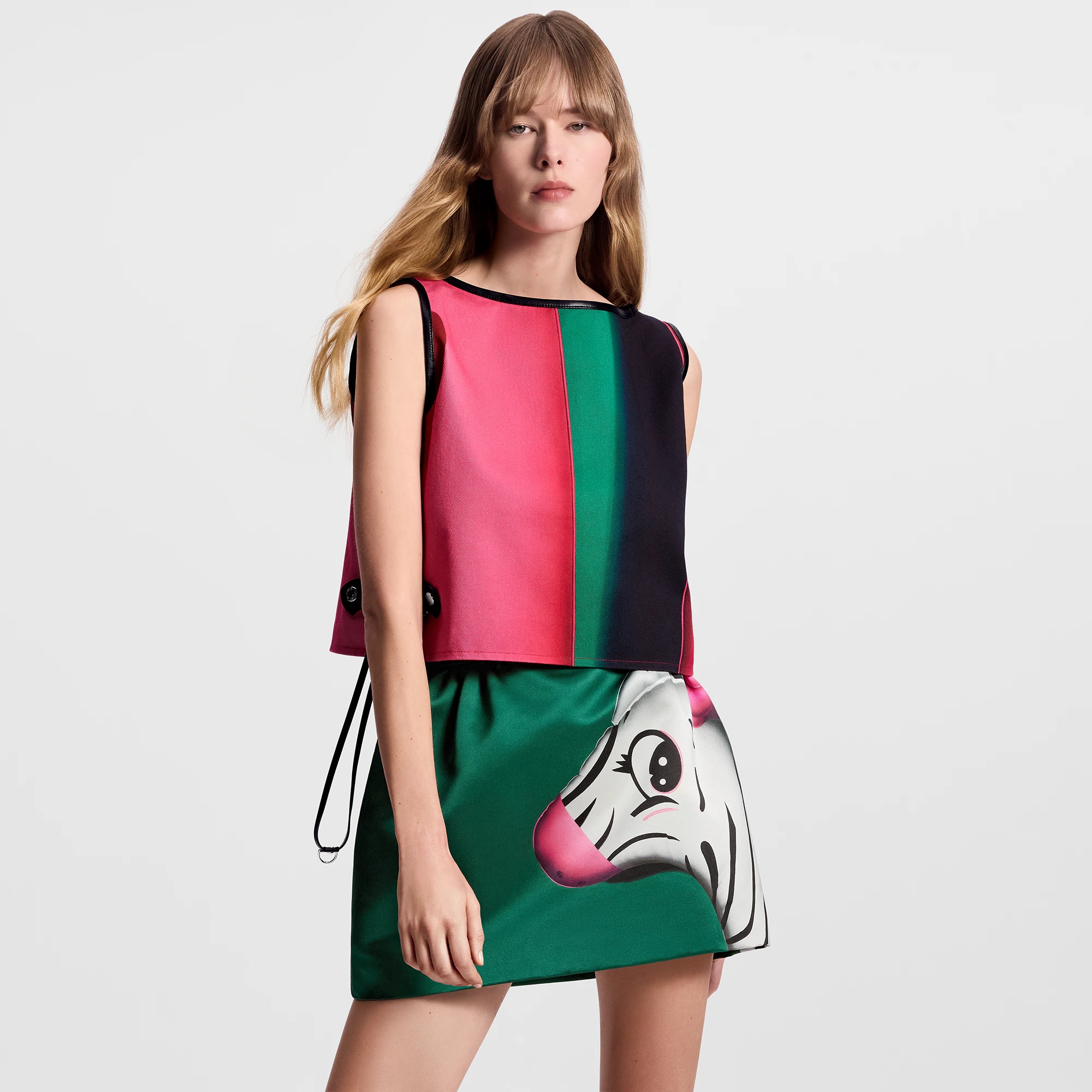 Macro Rabbit Leather Pull Boxy Top - 4