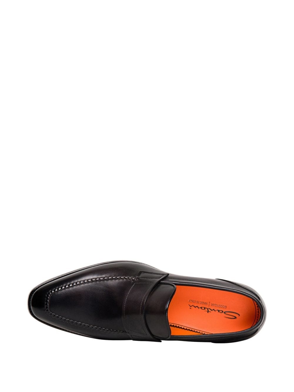 almond-toe leather penny loafers - 4