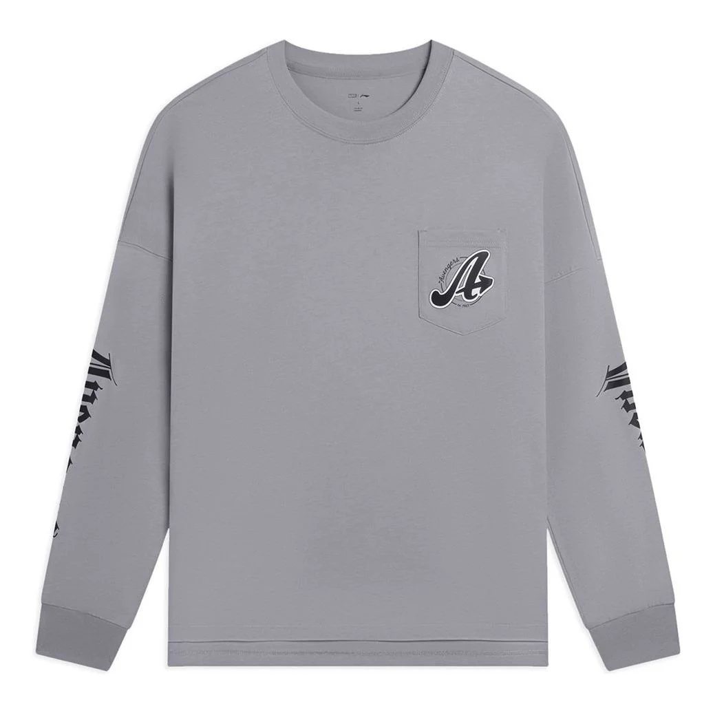 Li-Ning x MARVEL Graphic Sweatshirt 'Grey' AHSSE29-1 - 1