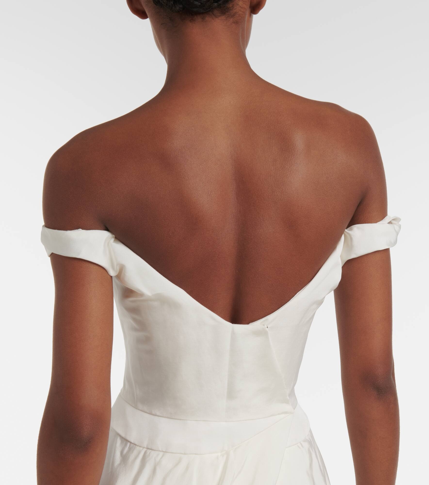 Bridal Tabitha off-shoulder faille gown - 6