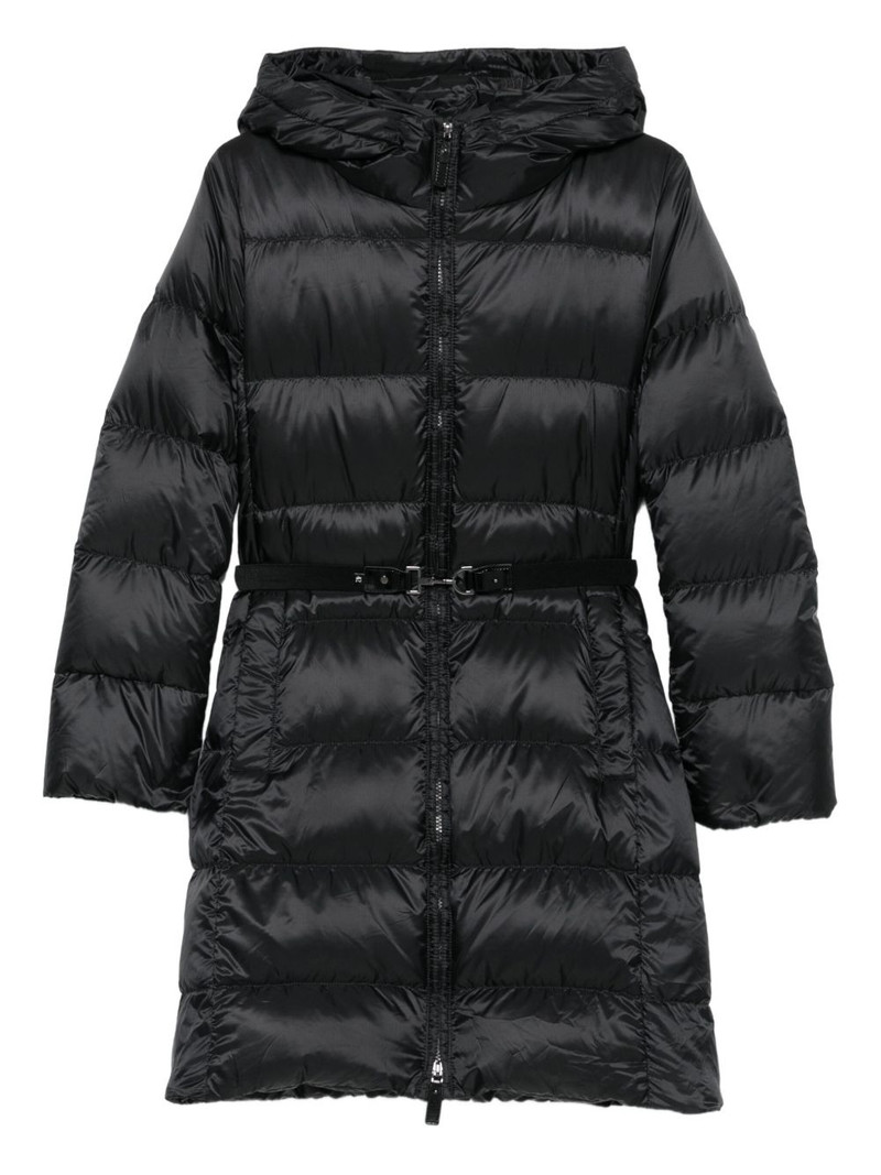hooded belted coat 1