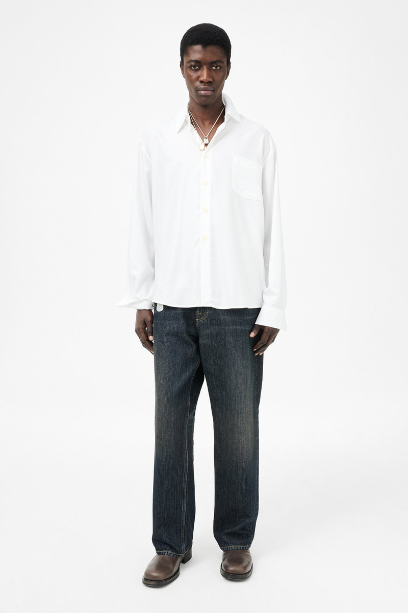 Our Legacy Beyond Shirt Static White Liquid Oxford outlook