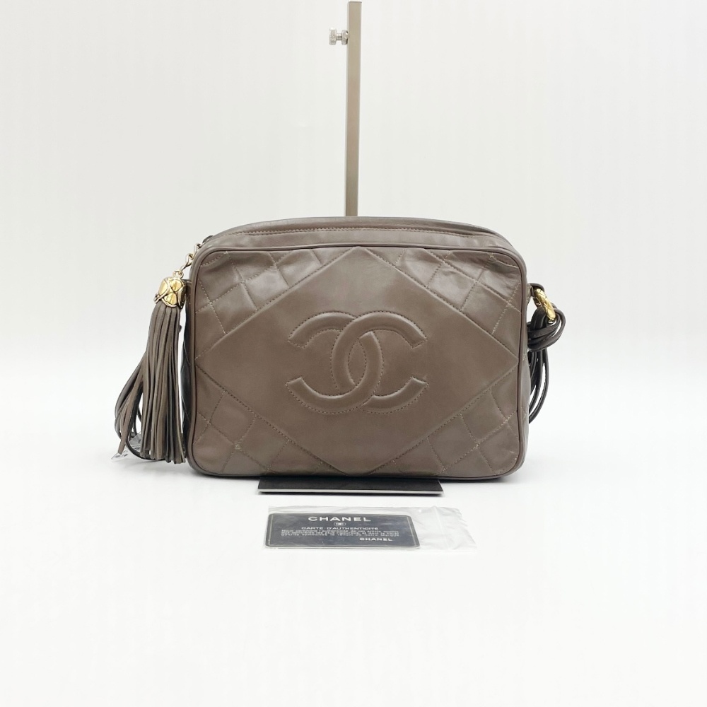 Chanel No.1 Brown Big CC Tassel Crossbody Bag - 13