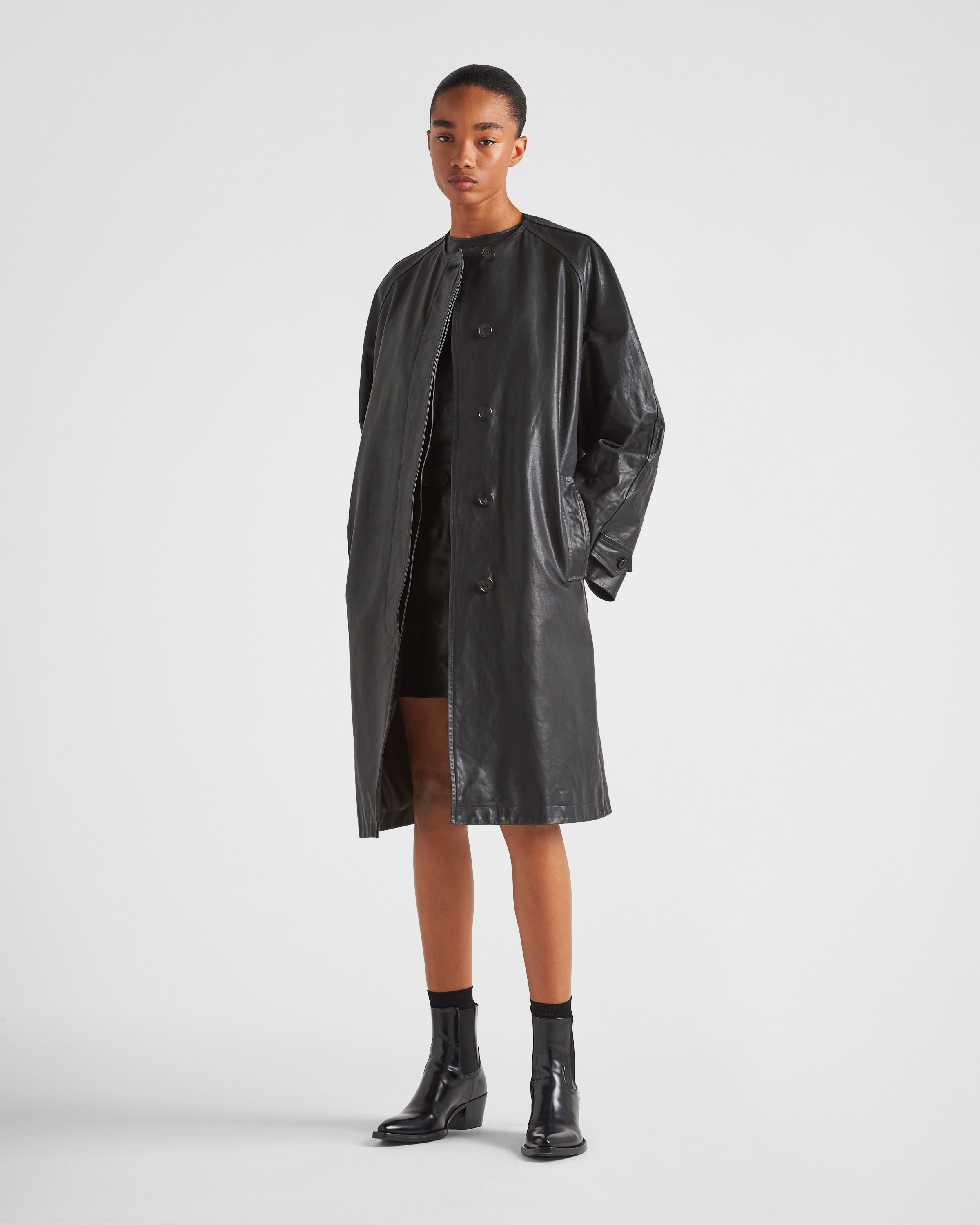 Leather coat - 2
